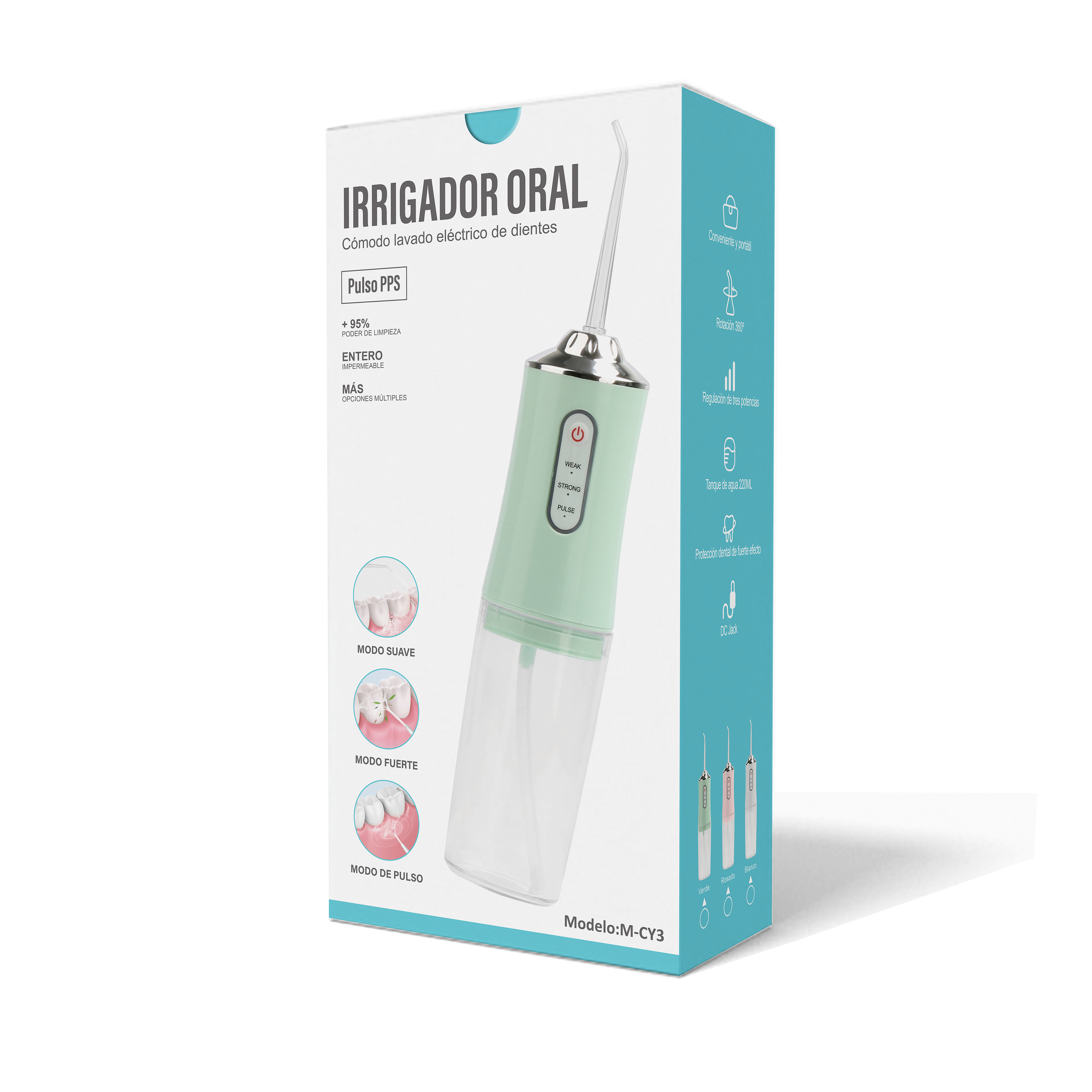 Irrigador oral portátil