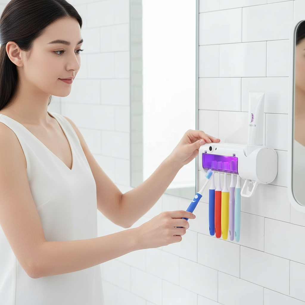 Portacepillos de dientes UV de pared