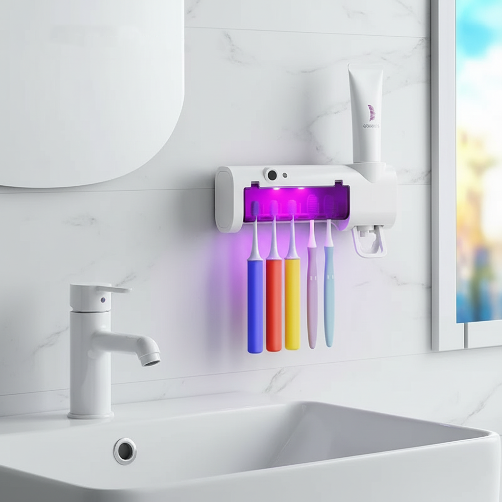 Portacepillos de dientes UV de pared