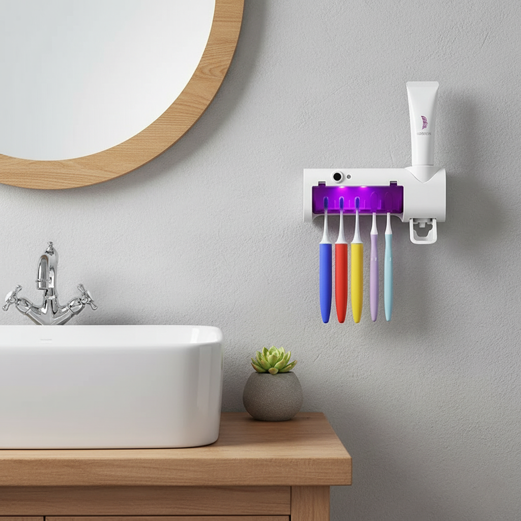 Portacepillos de dientes UV de pared