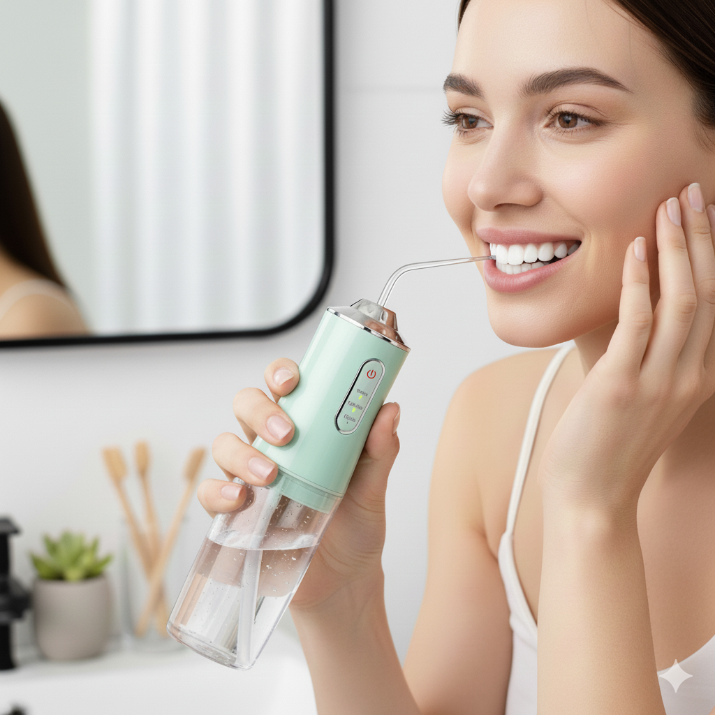 Irrigador oral portátil